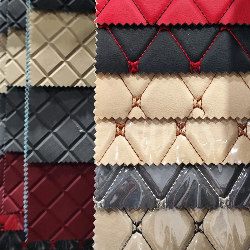 PVC Embroidery Leather Plastic
